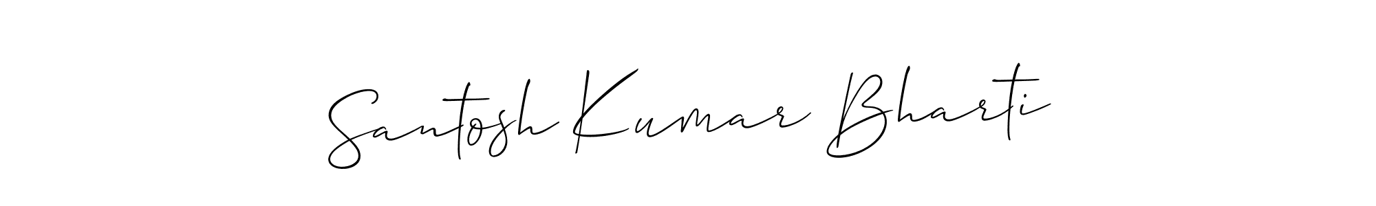 How to Draw Santosh Kumar Bharti signature style? Allison_Script is a latest design signature styles for name Santosh Kumar Bharti. Santosh Kumar Bharti signature style 2 images and pictures png