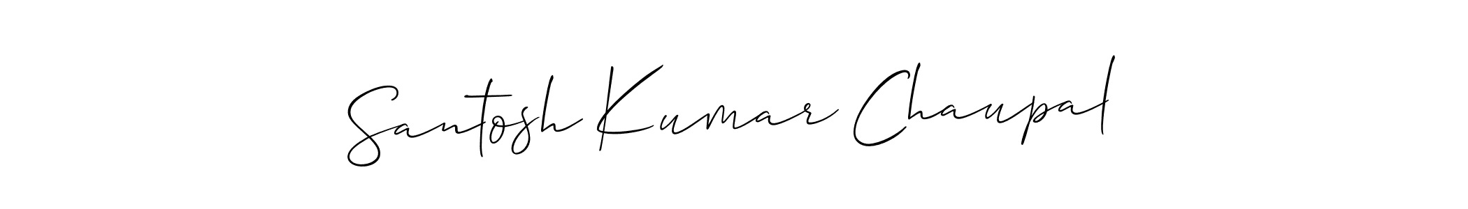 Make a beautiful signature design for name Santosh Kumar Chaupal. Use this online signature maker to create a handwritten signature for free. Santosh Kumar Chaupal signature style 2 images and pictures png