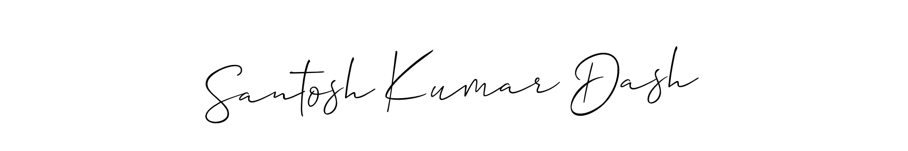 Santosh Kumar Dash stylish signature style. Best Handwritten Sign (Allison_Script) for my name. Handwritten Signature Collection Ideas for my name Santosh Kumar Dash. Santosh Kumar Dash signature style 2 images and pictures png