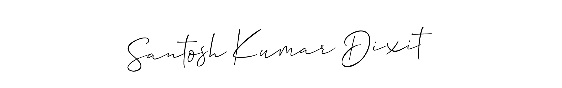 This is the best signature style for the Santosh Kumar Dixit name. Also you like these signature font (Allison_Script). Mix name signature. Santosh Kumar Dixit signature style 2 images and pictures png