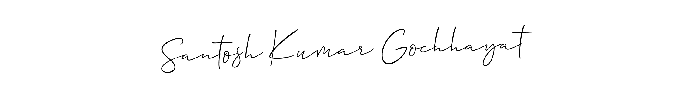 How to make Santosh Kumar Gochhayat name signature. Use Allison_Script style for creating short signs online. This is the latest handwritten sign. Santosh Kumar Gochhayat signature style 2 images and pictures png