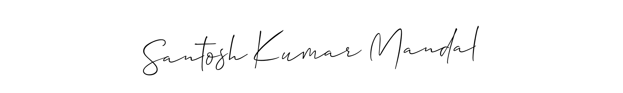 Santosh Kumar Mandal stylish signature style. Best Handwritten Sign (Allison_Script) for my name. Handwritten Signature Collection Ideas for my name Santosh Kumar Mandal. Santosh Kumar Mandal signature style 2 images and pictures png