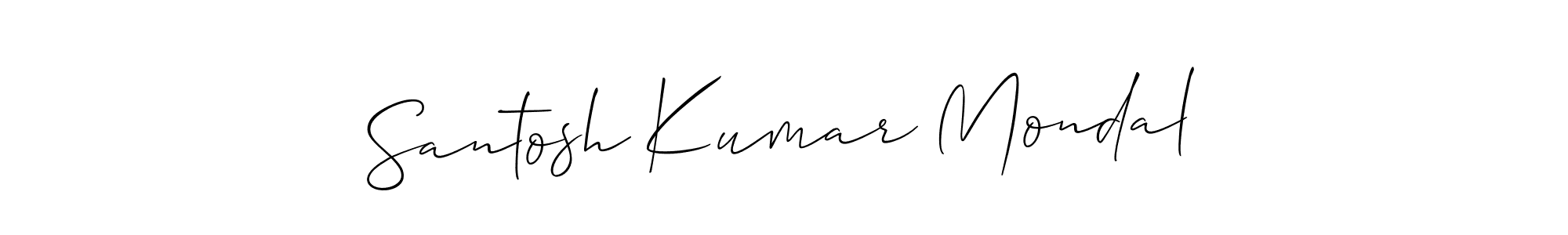 How to Draw Santosh Kumar Mondal signature style? Allison_Script is a latest design signature styles for name Santosh Kumar Mondal. Santosh Kumar Mondal signature style 2 images and pictures png