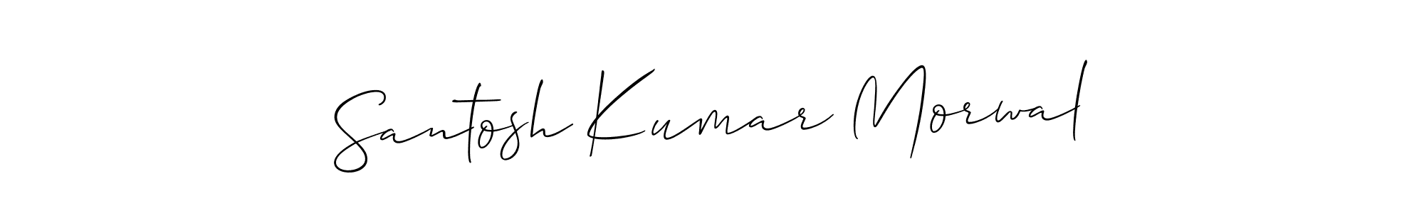 Make a beautiful signature design for name Santosh Kumar Morwal. Use this online signature maker to create a handwritten signature for free. Santosh Kumar Morwal signature style 2 images and pictures png