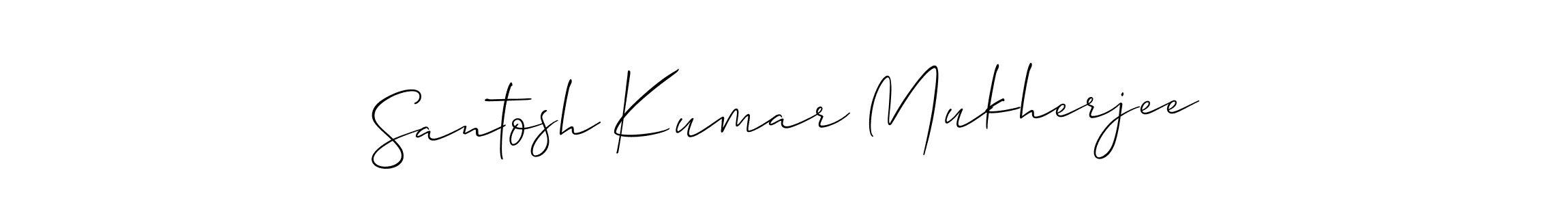 How to Draw Santosh Kumar Mukherjee signature style? Allison_Script is a latest design signature styles for name Santosh Kumar Mukherjee. Santosh Kumar Mukherjee signature style 2 images and pictures png