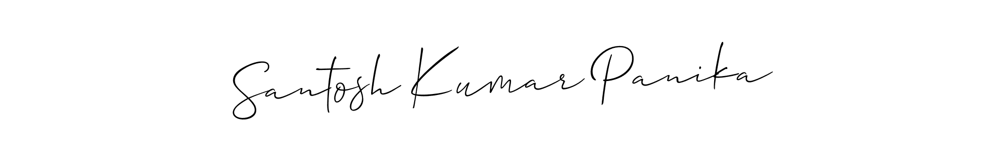 How to make Santosh Kumar Panika signature? Allison_Script is a professional autograph style. Create handwritten signature for Santosh Kumar Panika name. Santosh Kumar Panika signature style 2 images and pictures png