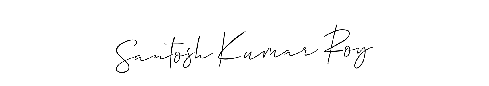 Also You can easily find your signature by using the search form. We will create Santosh Kumar Roy name handwritten signature images for you free of cost using Allison_Script sign style. Santosh Kumar Roy signature style 2 images and pictures png
