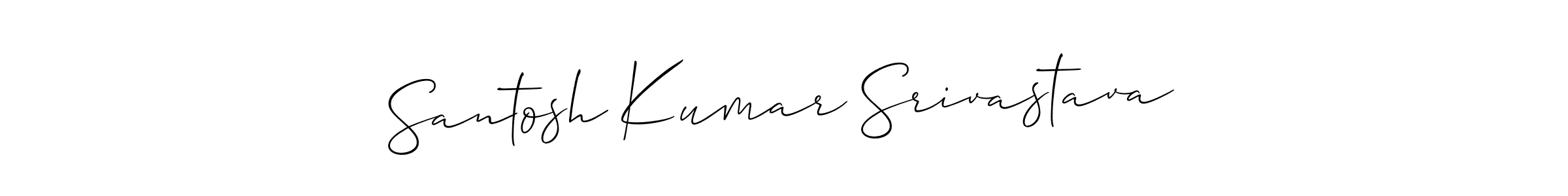 You should practise on your own different ways (Allison_Script) to write your name (Santosh Kumar Srivastava) in signature. don't let someone else do it for you. Santosh Kumar Srivastava signature style 2 images and pictures png