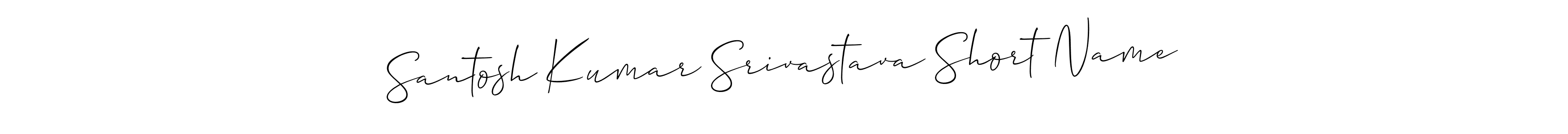 This is the best signature style for the Santosh Kumar Srivastava Short Name name. Also you like these signature font (Allison_Script). Mix name signature. Santosh Kumar Srivastava Short Name signature style 2 images and pictures png