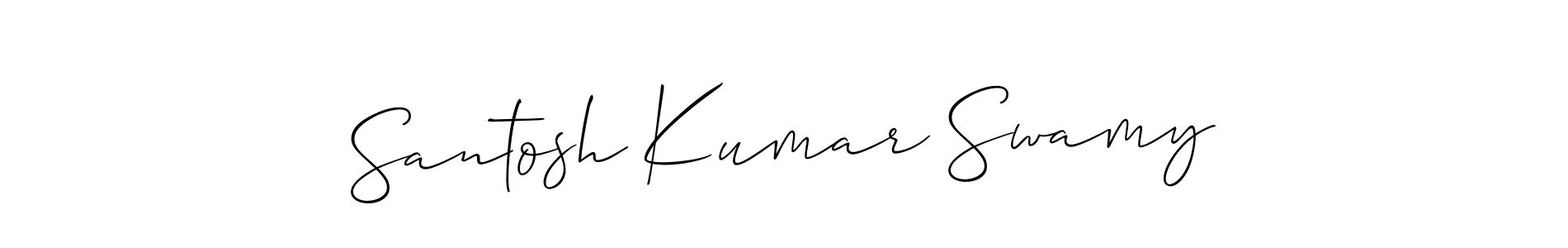 How to make Santosh Kumar Swamy signature? Allison_Script is a professional autograph style. Create handwritten signature for Santosh Kumar Swamy name. Santosh Kumar Swamy signature style 2 images and pictures png