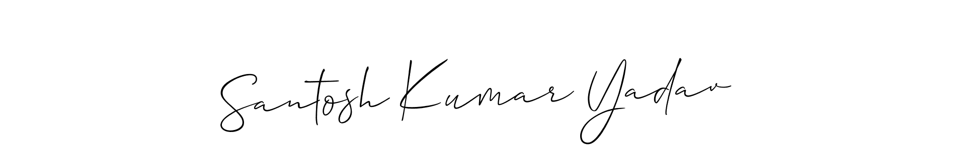 Check out images of Autograph of Santosh Kumar Yadav name. Actor Santosh Kumar Yadav Signature Style. Allison_Script is a professional sign style online. Santosh Kumar Yadav signature style 2 images and pictures png
