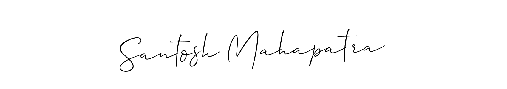 How to make Santosh Mahapatra name signature. Use Allison_Script style for creating short signs online. This is the latest handwritten sign. Santosh Mahapatra signature style 2 images and pictures png