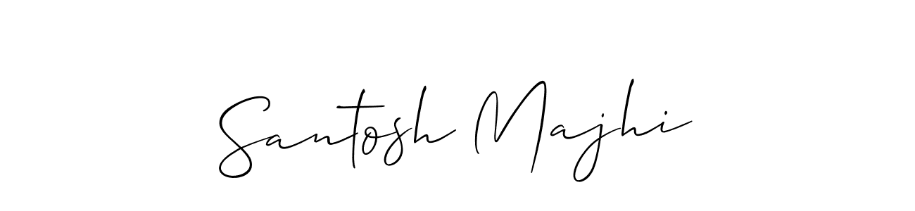 How to make Santosh Majhi name signature. Use Allison_Script style for creating short signs online. This is the latest handwritten sign. Santosh Majhi signature style 2 images and pictures png