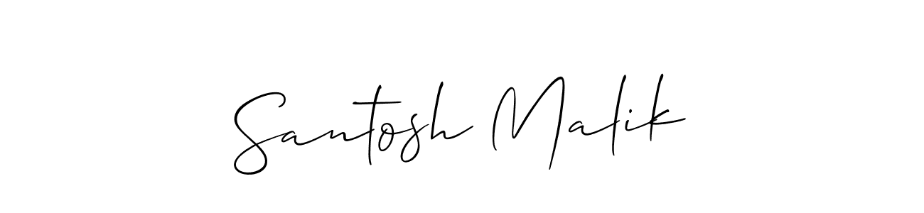 Similarly Allison_Script is the best handwritten signature design. Signature creator online .You can use it as an online autograph creator for name Santosh Malik. Santosh Malik signature style 2 images and pictures png