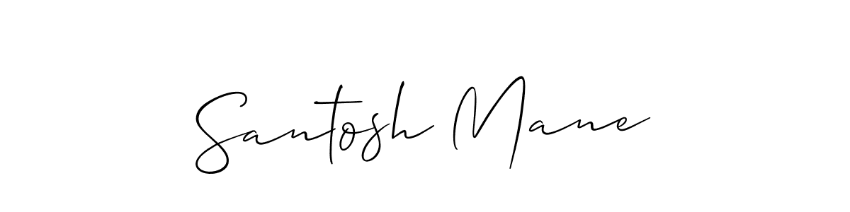 Santosh Mane stylish signature style. Best Handwritten Sign (Allison_Script) for my name. Handwritten Signature Collection Ideas for my name Santosh Mane. Santosh Mane signature style 2 images and pictures png