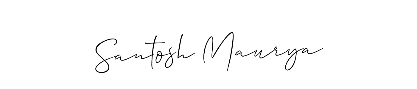 Also You can easily find your signature by using the search form. We will create Santosh Maurya name handwritten signature images for you free of cost using Allison_Script sign style. Santosh Maurya signature style 2 images and pictures png