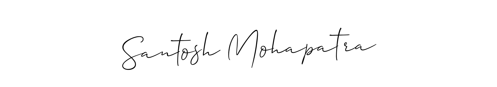 How to make Santosh Mohapatra name signature. Use Allison_Script style for creating short signs online. This is the latest handwritten sign. Santosh Mohapatra signature style 2 images and pictures png