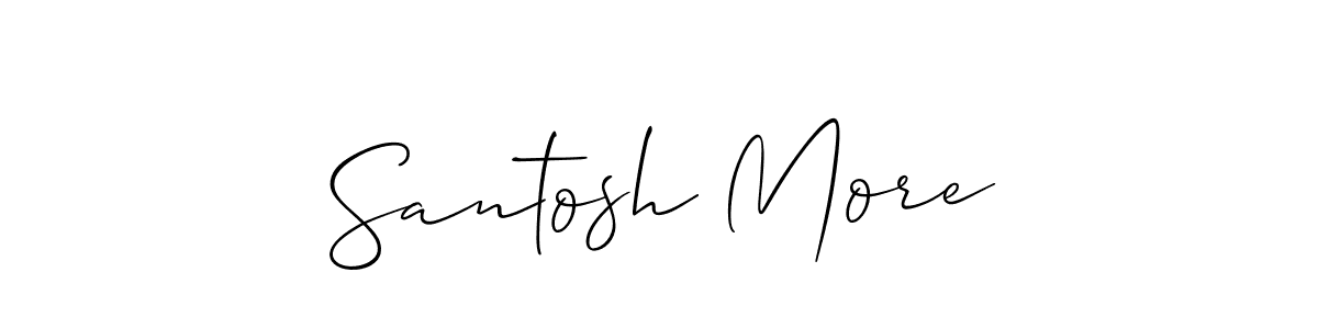 Make a beautiful signature design for name Santosh More. Use this online signature maker to create a handwritten signature for free. Santosh More signature style 2 images and pictures png
