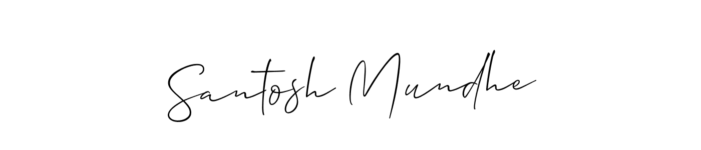 This is the best signature style for the Santosh Mundhe name. Also you like these signature font (Allison_Script). Mix name signature. Santosh Mundhe signature style 2 images and pictures png