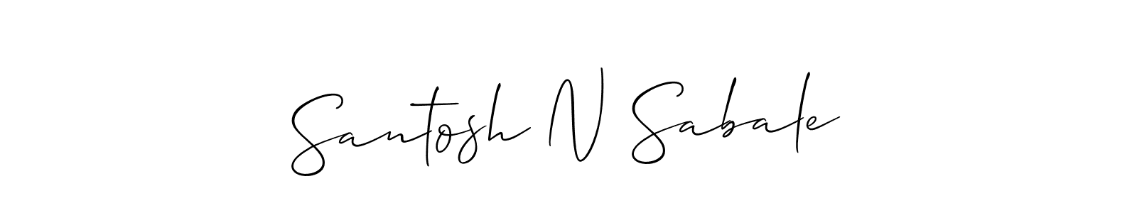 Best and Professional Signature Style for Santosh N Sabale. Allison_Script Best Signature Style Collection. Santosh N Sabale signature style 2 images and pictures png