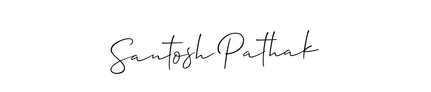 Make a beautiful signature design for name Santosh Pathak. Use this online signature maker to create a handwritten signature for free. Santosh Pathak signature style 2 images and pictures png