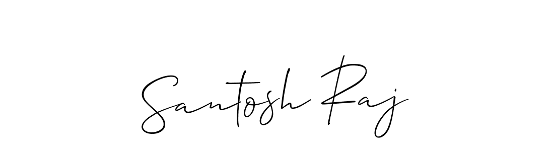 Best and Professional Signature Style for Santosh Raj. Allison_Script Best Signature Style Collection. Santosh Raj signature style 2 images and pictures png