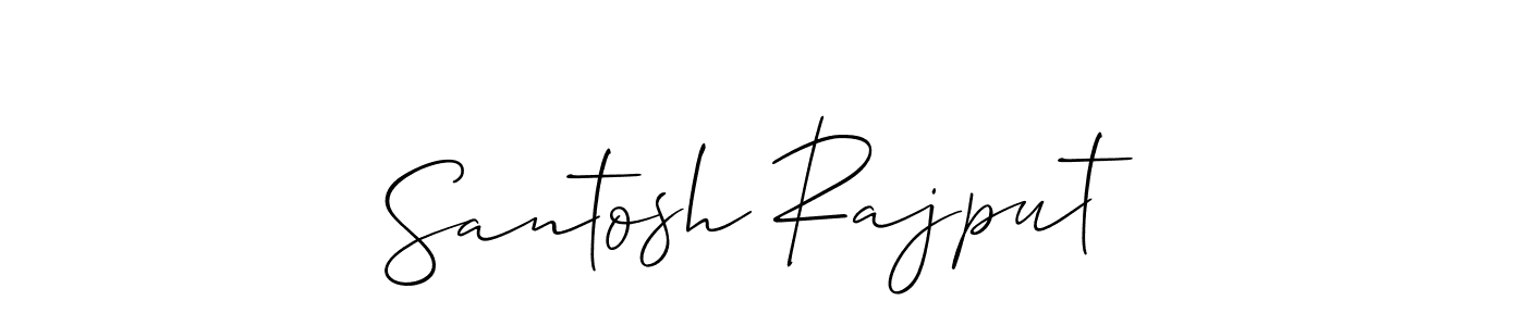 Santosh Rajput stylish signature style. Best Handwritten Sign (Allison_Script) for my name. Handwritten Signature Collection Ideas for my name Santosh Rajput. Santosh Rajput signature style 2 images and pictures png