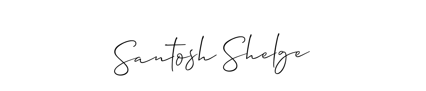 Make a beautiful signature design for name Santosh Shelge. Use this online signature maker to create a handwritten signature for free. Santosh Shelge signature style 2 images and pictures png