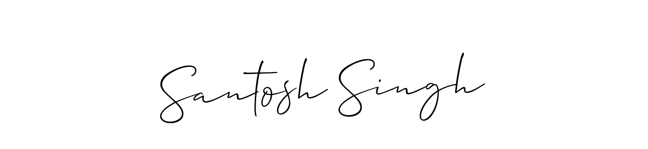 Similarly Allison_Script is the best handwritten signature design. Signature creator online .You can use it as an online autograph creator for name Santosh Singh. Santosh Singh signature style 2 images and pictures png