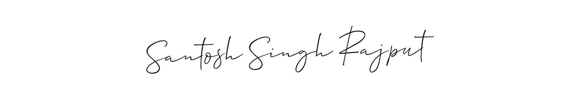 Make a short Santosh Singh Rajput signature style. Manage your documents anywhere anytime using Allison_Script. Create and add eSignatures, submit forms, share and send files easily. Santosh Singh Rajput signature style 2 images and pictures png