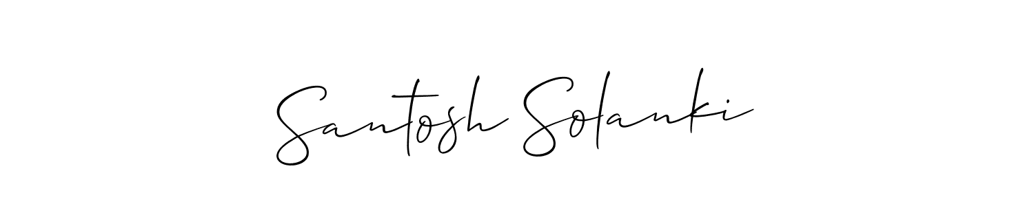 Make a beautiful signature design for name Santosh Solanki. Use this online signature maker to create a handwritten signature for free. Santosh Solanki signature style 2 images and pictures png