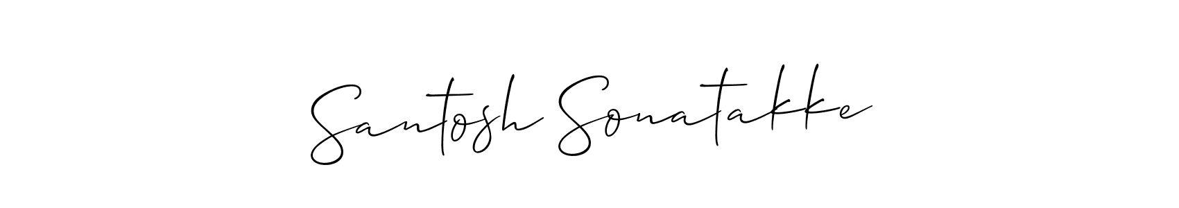 Also we have Santosh Sonatakke name is the best signature style. Create professional handwritten signature collection using Allison_Script autograph style. Santosh Sonatakke signature style 2 images and pictures png