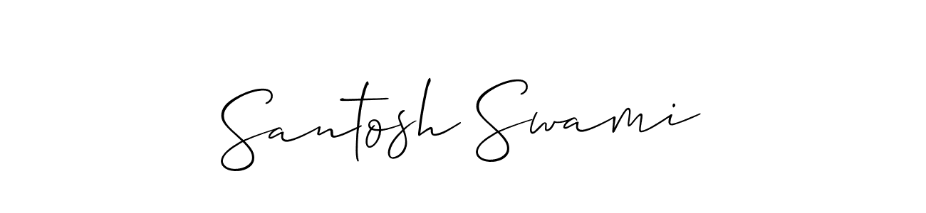 Santosh Swami stylish signature style. Best Handwritten Sign (Allison_Script) for my name. Handwritten Signature Collection Ideas for my name Santosh Swami. Santosh Swami signature style 2 images and pictures png