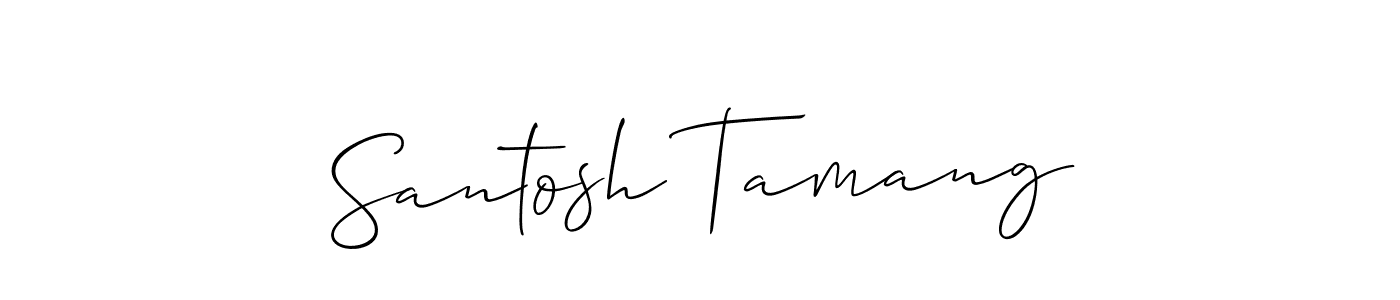 Make a beautiful signature design for name Santosh Tamang. Use this online signature maker to create a handwritten signature for free. Santosh Tamang signature style 2 images and pictures png