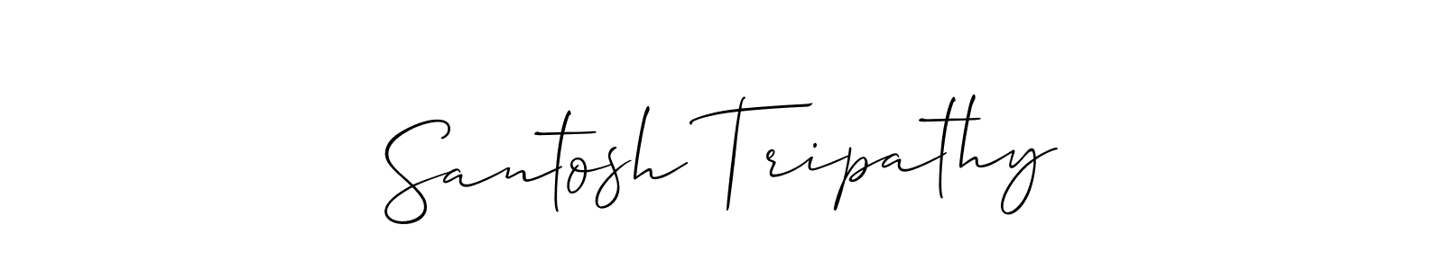 Design your own signature with our free online signature maker. With this signature software, you can create a handwritten (Allison_Script) signature for name Santosh Tripathy. Santosh Tripathy signature style 2 images and pictures png