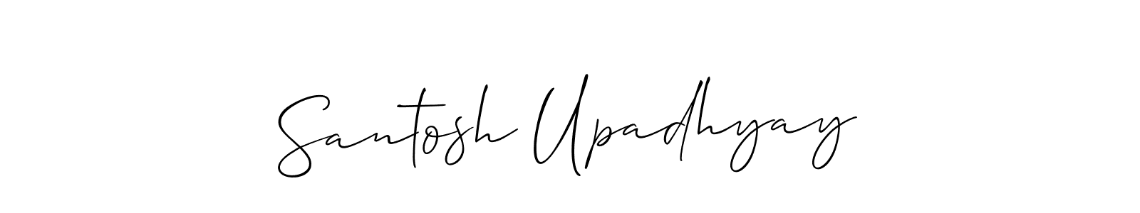 How to make Santosh Upadhyay signature? Allison_Script is a professional autograph style. Create handwritten signature for Santosh Upadhyay name. Santosh Upadhyay signature style 2 images and pictures png