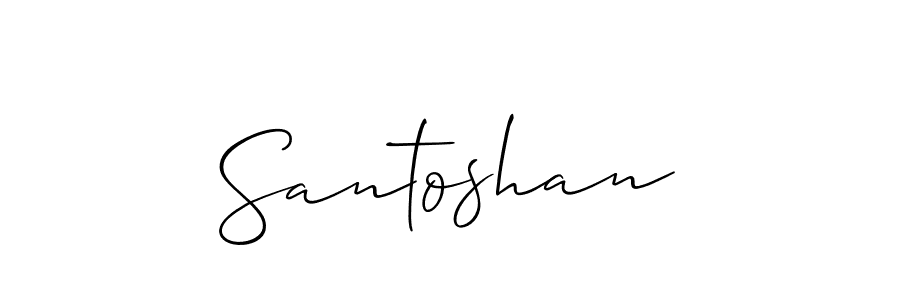 Best and Professional Signature Style for Santoshan. Allison_Script Best Signature Style Collection. Santoshan signature style 2 images and pictures png