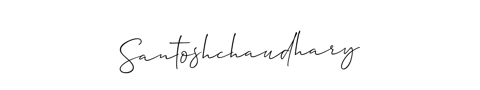 You should practise on your own different ways (Allison_Script) to write your name (Santoshchaudhary) in signature. don't let someone else do it for you. Santoshchaudhary signature style 2 images and pictures png