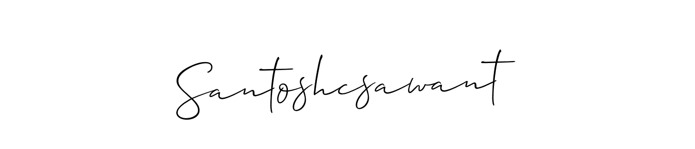 if you are searching for the best signature style for your name Santoshcsawant. so please give up your signature search. here we have designed multiple signature styles  using Allison_Script. Santoshcsawant signature style 2 images and pictures png