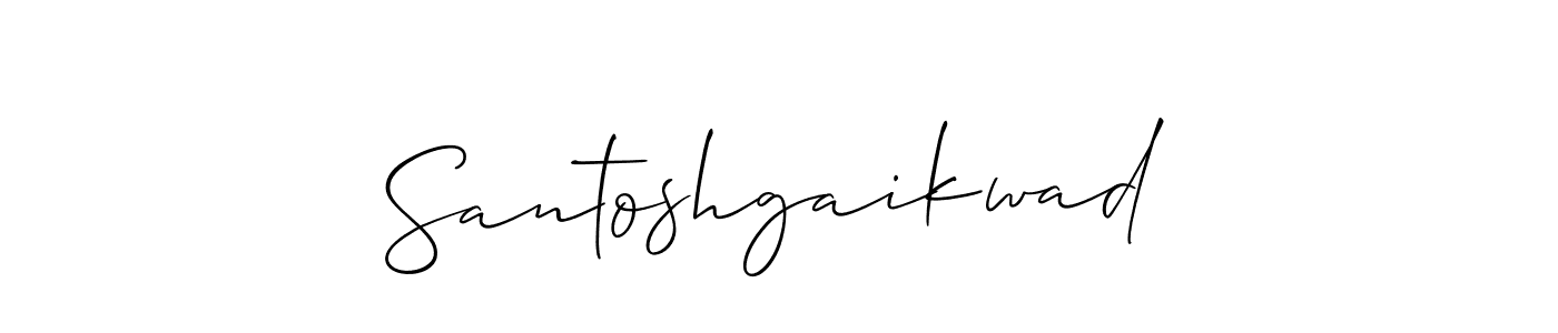 Design your own signature with our free online signature maker. With this signature software, you can create a handwritten (Allison_Script) signature for name Santoshgaikwad. Santoshgaikwad signature style 2 images and pictures png