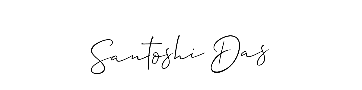 Also we have Santoshi Das name is the best signature style. Create professional handwritten signature collection using Allison_Script autograph style. Santoshi Das signature style 2 images and pictures png