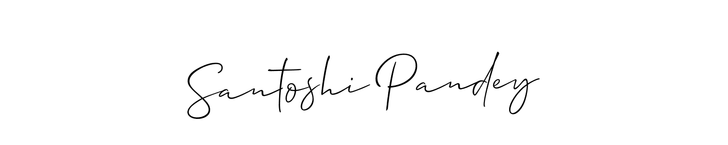 Make a beautiful signature design for name Santoshi Pandey. Use this online signature maker to create a handwritten signature for free. Santoshi Pandey signature style 2 images and pictures png