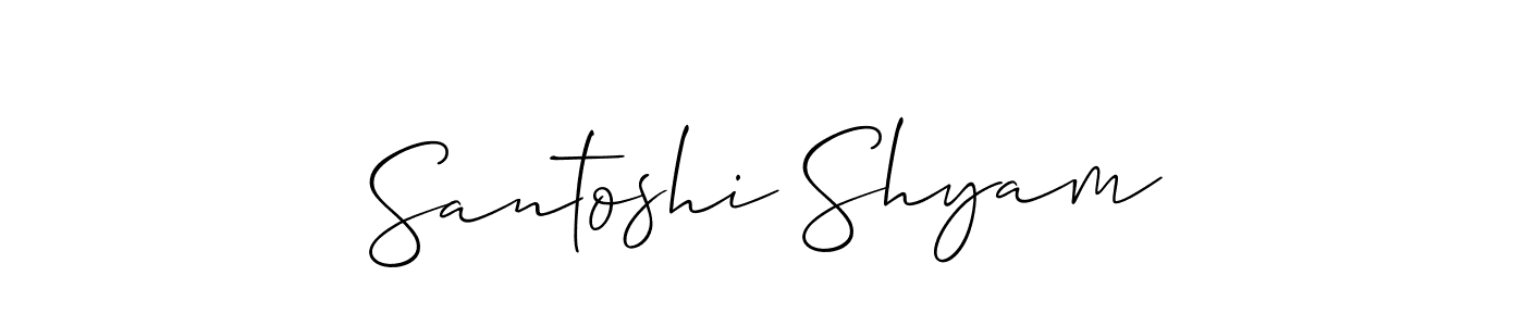 See photos of Santoshi Shyam official signature by Spectra . Check more albums & portfolios. Read reviews & check more about Allison_Script font. Santoshi Shyam signature style 2 images and pictures png