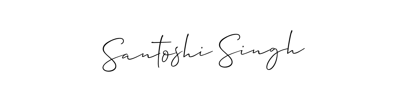 Similarly Allison_Script is the best handwritten signature design. Signature creator online .You can use it as an online autograph creator for name Santoshi Singh. Santoshi Singh signature style 2 images and pictures png