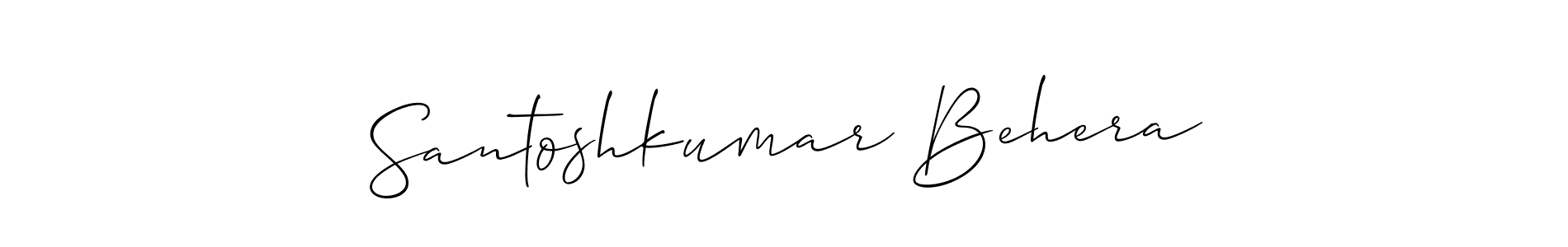 Similarly Allison_Script is the best handwritten signature design. Signature creator online .You can use it as an online autograph creator for name Santoshkumar Behera. Santoshkumar Behera signature style 2 images and pictures png
