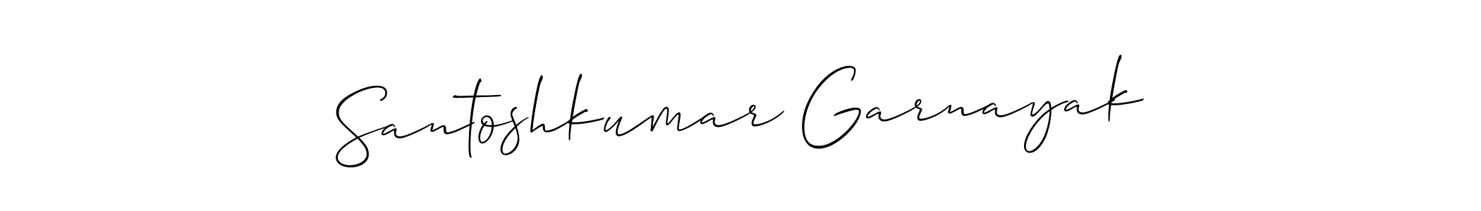 How to Draw Santoshkumar Garnayak signature style? Allison_Script is a latest design signature styles for name Santoshkumar Garnayak. Santoshkumar Garnayak signature style 2 images and pictures png