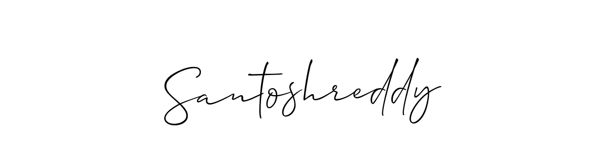 You should practise on your own different ways (Allison_Script) to write your name (Santoshreddy) in signature. don't let someone else do it for you. Santoshreddy signature style 2 images and pictures png