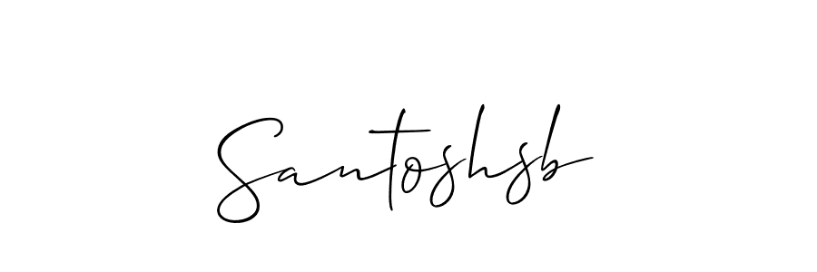 Once you've used our free online signature maker to create your best signature Allison_Script style, it's time to enjoy all of the benefits that Santoshsb name signing documents. Santoshsb signature style 2 images and pictures png
