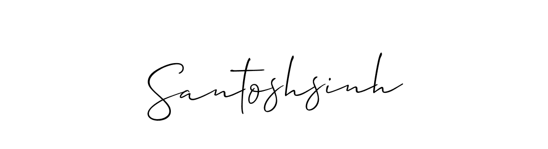 It looks lik you need a new signature style for name Santoshsinh. Design unique handwritten (Allison_Script) signature with our free signature maker in just a few clicks. Santoshsinh signature style 2 images and pictures png