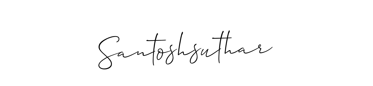 Once you've used our free online signature maker to create your best signature Allison_Script style, it's time to enjoy all of the benefits that Santoshsuthar name signing documents. Santoshsuthar signature style 2 images and pictures png